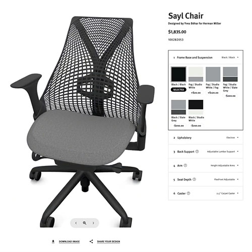 MillerKnoll Chair Configurator