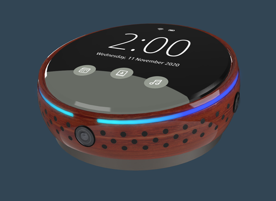 PBR materials rendered on an mock product electronic device.