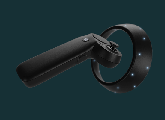 3D model of a VR controller.