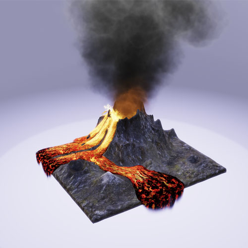 3D Volcano