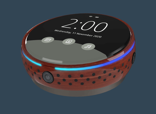 PBR materials rendered on an mock product electronic device.